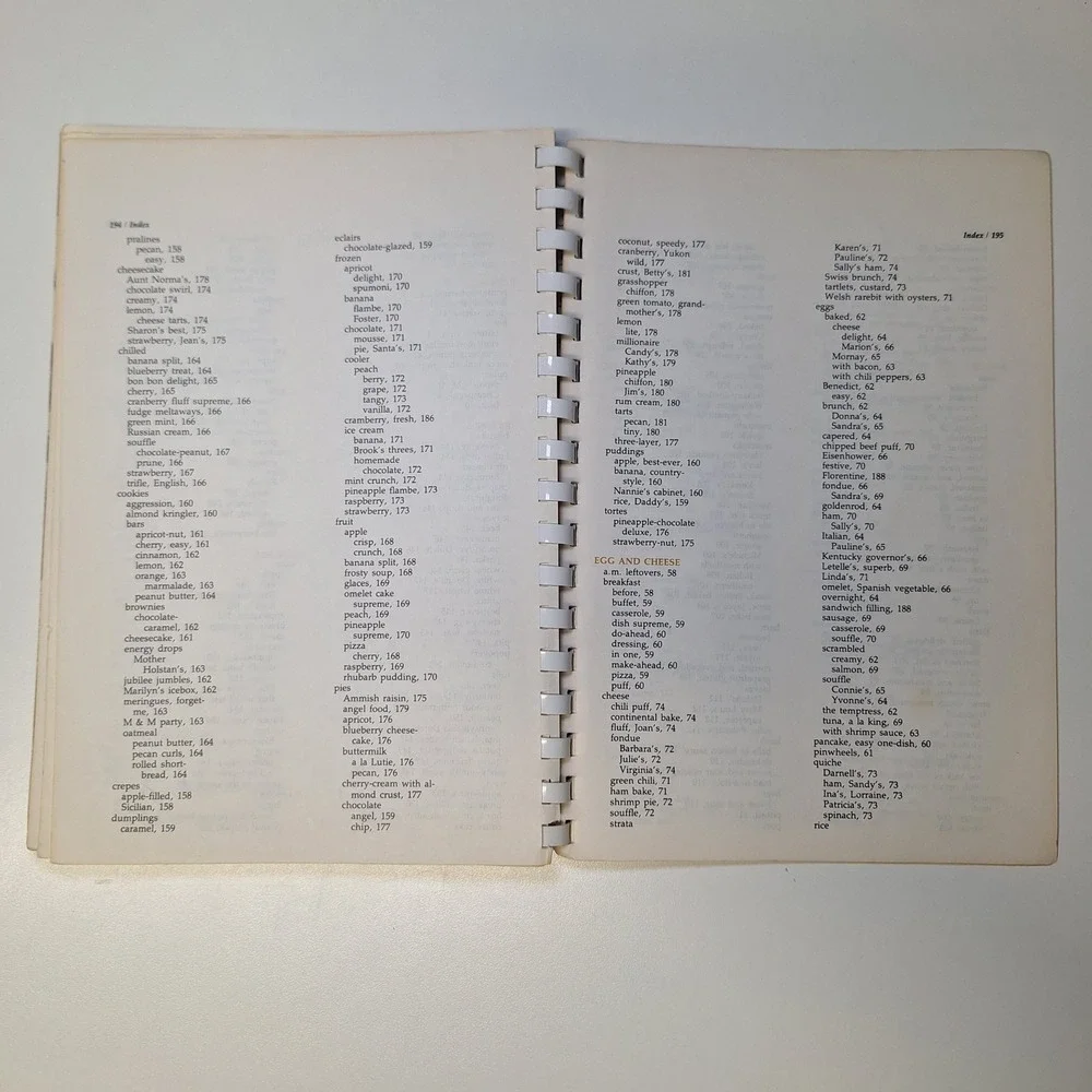 Beta Sigma Phi‎ The Dining Room Cookbook Breakfast Brunch Lunch Dinner Menus 70s